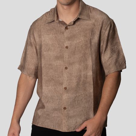 Camisa | Estructurada | Relax Fit | Tejido Print Earth Oversize