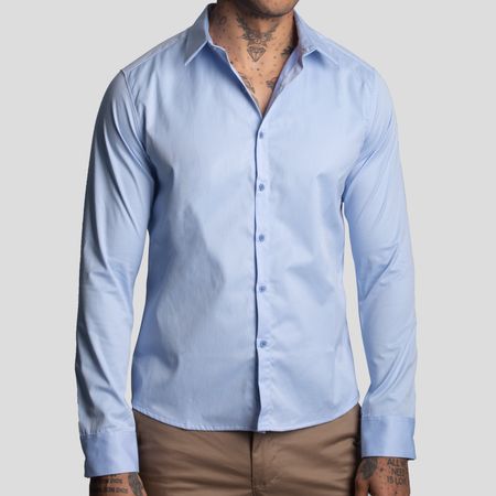 Camisa Suit | Perfect Fit | Tejido Lineal Tejido de Fabrica – Antiarrugas